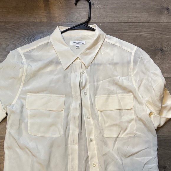 Equipment Cream Silk Blouse 100 sillones - Picture 2 of 6